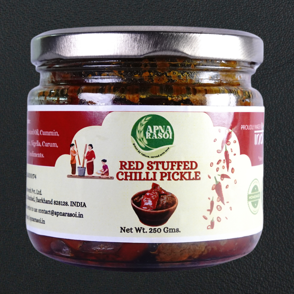 Red Stuffed Chilli Pickle