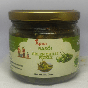 Homemade Green Chilli Pickle - Apna Rasoi